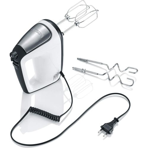  SEVERIN Hand Mixer with Spiral Cable, Approx. 400 W, HM 3830, 28.5, Stainless steel / white