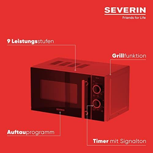  [아마존베스트]SEVERIN Microwave oven with grill function, approx. 20L: approx. 700 W, grill function approx. 900 W., 000