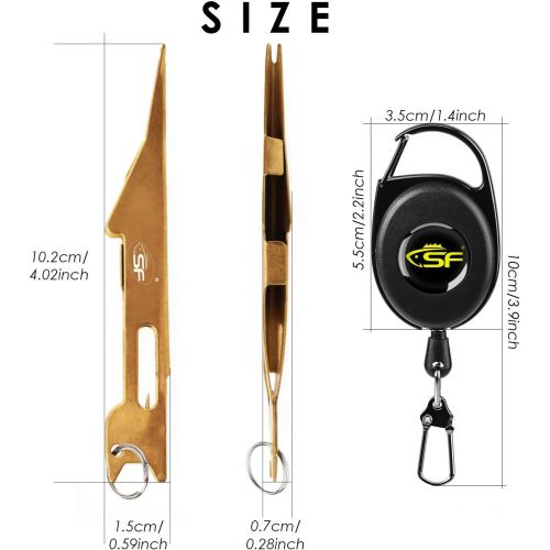  [아마존베스트]SF 2 in 1 Fly Fishing Fishing Accessories Knot Tying Tool