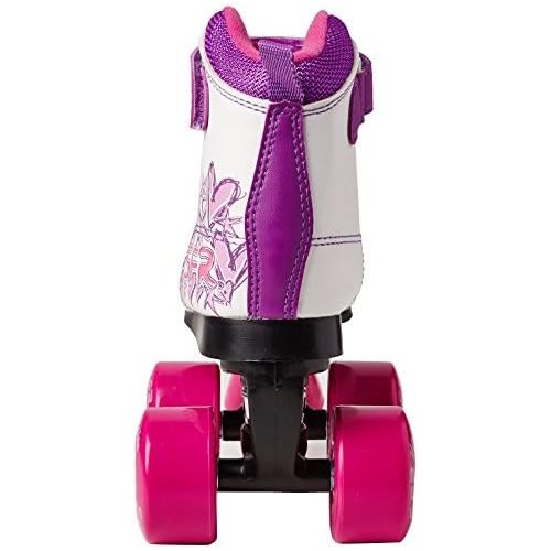  SFR Vision II Rollschuhe Disco Roller Kinder weiss-pink-Purple Madchen