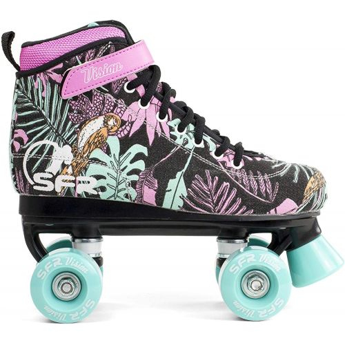  SFR Vision Canvas Rollschuhe Disco Roller Kinder floral floral, 33