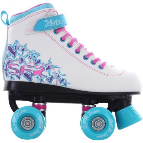  SFR Vision II Disco Roller Skates Childrens White/Blue/Pink