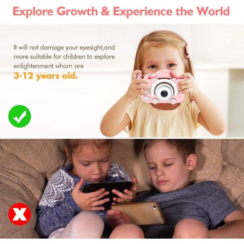  SGAINUL Kids Camera for Girls/Boys, 3-9 Year Old Toys for Girls/Boys, Christmas Birthday Gift for Age 6-9 Girls/Boys Kids Digital Dual Camera, Selfie Camera for Kids, 32GB Memory Card