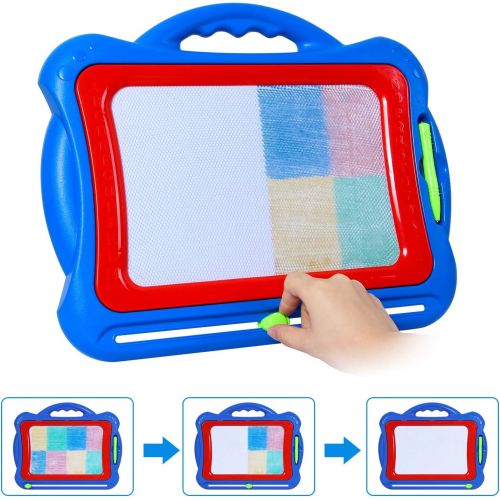  [아마존핫딜][아마존 핫딜] SGILE Magnetic Drawing Board, Doodle Board Drawing Writing Sketching Pad for Toddlers Kids, Blue