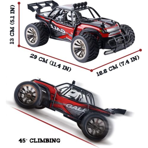  [아마존 핫딜] SGILE Remote Control Car with 2 Battery, Gift for 6-12 Years Old Kids, 1:16 15KM/H RC Drift Race Crawler Car Toy, Red