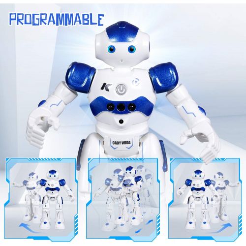  [아마존베스트]SGILE RC Robot Toy, Programmable Intelligent Walk Sing Dance Robot for Kids Gift Present, Blue