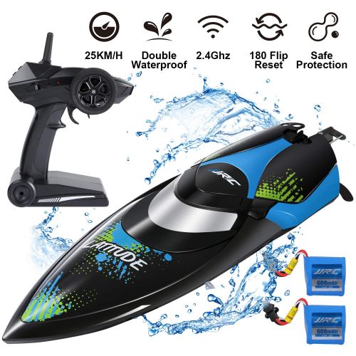  [아마존 핫딜]  [아마존핫딜]SGILE Ferngesteuertes Boot fuer Pool & Outdoor, 25 KM/H RC Rennboot mit 180º Flip Reset, 2,4 Ghz High Speed RC Boote Racing Boot fuer Erwachsene Jungen Madchen Geschenk