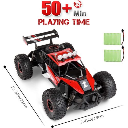  SGILE Remote Control Car Toy for Boys Girls, 2.4 GHz RC Drift Race Car, 1:16 Scale Fast Speedy Crawler Truck, 2 Batteries for 50 Mins Play, Toy Gift for Boys Girls