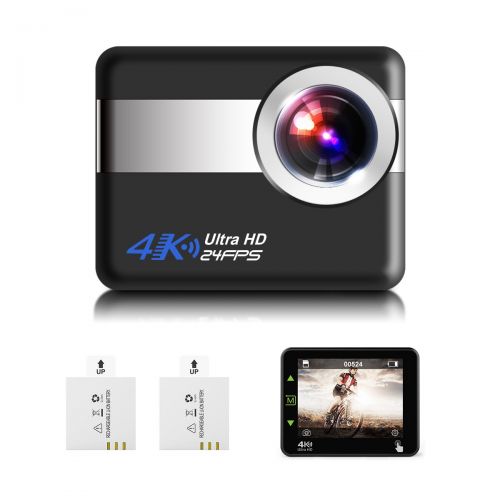  Action Sport Kamera 4K ,SGODDE Unterwasser 30M Action Cam mit 2 wiederaufladbaren Batterien,1080p Full HD, 170° Weitwinkel,WIFI Fernbedienung ,2.31 Display, Touchscreen ,Anti-Shake