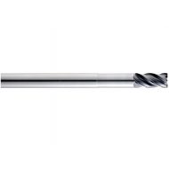 SGS 46839 Z1MPLC Z-Carb-AP High Performance End Mill, Titanium Nitride-X Coating with Flat, 20 mm Cutting Diameter, 24 mm Cutting Length, 20 mm Shank Diameter, 140 mm Length, 3 mm