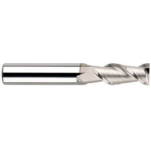  SGS 49664 44M Ski-Carb High Performance End Mill, Uncoated without Flat, 4 mm Cutting Diameter, 11 mm Cutting Length, 6 mm Shank Diameter, 55 mm Length, 0.36-0.76 mm Corner Radius