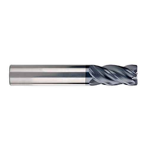  SGS 46911 Z1MPCR Z-Carb-AP High Performance End Mill, Titanium Nitride-X Coating with Flat, 12 mm Cutting Diameter, 12 mm Cutting Length, 26 mm Shank Diameter, 83 mm Length, 1 mm C