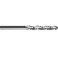 SGS 43596 5XLMB 3 Flute Ball End General Purpose End Mill, Uncoated, 25 mm Cutting Diameter, 75 mm Cutting Length, 25 mm Shank Diameter, 150 mm Length