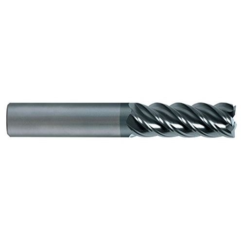  SGS 32576 End Mill, Carbide Aluminum Tin Coated, 12 x 1-14 LOC x 3 OAL, 5 Flutes with Flat 0.030 Corner Radius