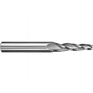 SGS 32335 23 Tapered Square End General Purpose End Mill, Uncoated, 14 Cutting Diameter, 2 Cutting Length, 12 Shank Diameter, 4 Length, 3° Center Line Angle