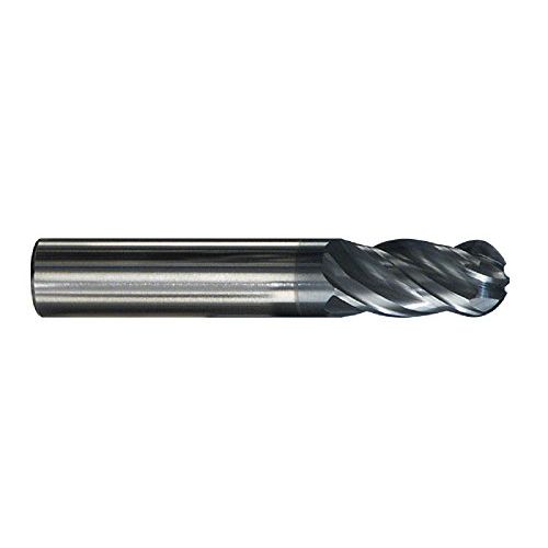  SGS 36350 Z1B Z-Carb High Performance End Mill, Aluminum Titanium Nitride Coating, 58 Cutting Diameter, 1-14 Cutting Length, 58 Shank Diameter, 3-12 Length