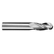 SGS 48860 5MB 3 Flute Ball End General Purpose End Mill, Titanium Carbonitride Coating, 18 mm Cutting Diameter, 38 mm Cutting Length, 18 mm Shank Diameter, 100 mm Length
