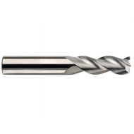 SGS 44785 43MCR S-Carb High Performance End Mill, Uncoated, 16 mm Cutting Diameter, 20 mm Cutting Length, 16 mm Shank Diameter, 125 mm Length, 2 mm Corner Radius