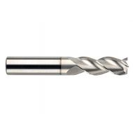 SGS 44609 47MES S-Carb High Performance End Mill, Titanium Dibromide Coating, 6 mm Cutting Diameter, 10 mm Cutting Length, 6 mm Shank Diameter, 100 mm Length