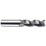 SGS 44301 43MCB S-Carb High Performance End Mill, Uncoated, 10 mm Cutting Diameter, 22 mm Cutting Length, 10 mm Shank Diameter, 72 mm Length, 0.3 mm Corner Radius