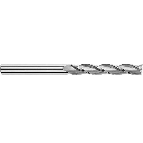  SGS 43555 5XLM 3 Flute Square End General Purpose End Mill, Uncoated, 14 mm Cutting Diameter, 75 mm Cutting Length, 14 mm Shank Diameter, 150 mm Length