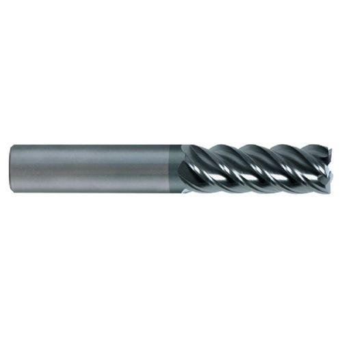  SGS 42616 55M V-Carb High Performance 5 Flute End Mill, Aluminum Titanium Nitride Coating, 12 mm Cutting Diameter, 25 mm Cutting Length, 12 mm Shank Diameter, 75 mm Length