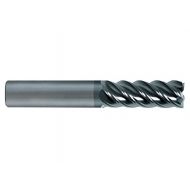 SGS 42618 55M V-Carb High Performance 5 Flute End Mill, Aluminum Titanium Nitride Coating, 16 mm Cutting Diameter, 32 mm Cutting Length, 16 mm Shank Diameter, 89 mm Length