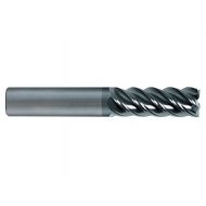SGS 42624 55M V-Carb High Performance 5 Flute End Mill, Aluminum Titanium Nitride Coating with Flat, 16 mm Cutting Diameter, 32 mm Cutting Length, 16 mm Shank Diameter, 89 mm Lengt