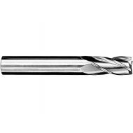 SGS 43135 1XLM 4 Flute Square End General Purpose End Mill, Uncoated, 12 mm Cutting Diameter, 50 mm Cutting Length, 12 mm Shank Diameter, 100 mm Length