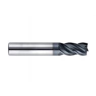 SGS 46463 ZH1MCR Z-Carb-HTA High Performance End Mill, Aluminum Titanium Nitride Coating, 12 mm Cutting Diameter, 26 mm Cutting Length, 12 mm Shank Diameter, 83 mm Length, 2 mm Cor