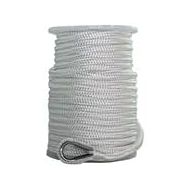 SGT KNOTS Nylon Double Braid Anchor Line with Thimble for Boat Anchors, Marine Ropes (1/2