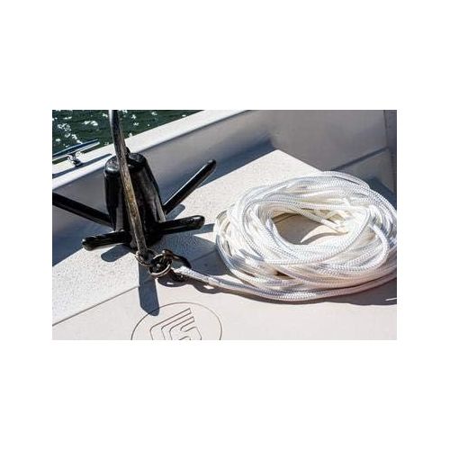  SGT KNOTS Nylon Double Braid Anchor Line with Thimble for Boat Anchors, Marine Ropes (1/2