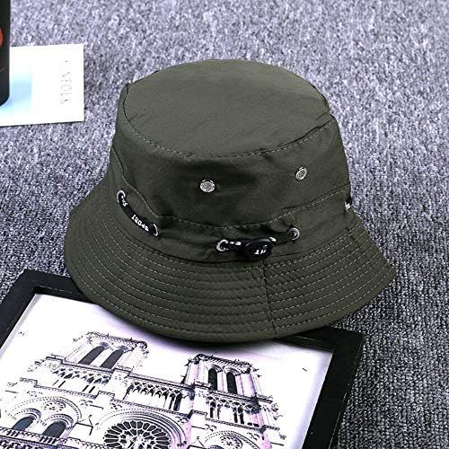  [아마존베스트]ZARRS Fishing Hat, Bucket Hat Sun Cap Wide Brim Sun Hat for Men Women Teenagers Outdoor Camping Hiking Fishing Hunting Golf 56-58 cm Green