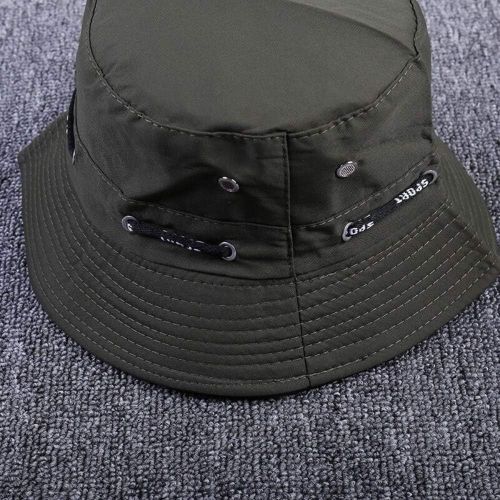  [아마존베스트]ZARRS Fishing Hat, Bucket Hat Sun Cap Wide Brim Sun Hat for Men Women Teenagers Outdoor Camping Hiking Fishing Hunting Golf 56-58 cm Green