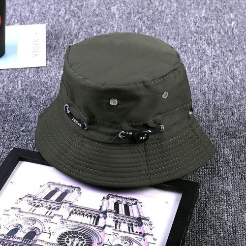  [아마존베스트]ZARRS Fishing Hat, Bucket Hat Sun Cap Wide Brim Sun Hat for Men Women Teenagers Outdoor Camping Hiking Fishing Hunting Golf 56-58 cm Green