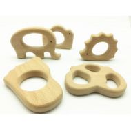 SGonlyfashion Bulk Lot Natural Wood Teethers. High-Quality Untreated Wood Teething ToyPendant. DIY Supplies for Eco-friendly Safe Teething Necklace