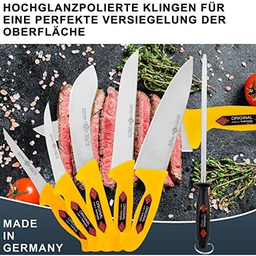  SOLINGEN EIKASO Fleischmesser/Schlachtmesserset 6tlg. fuer Profis und Privat