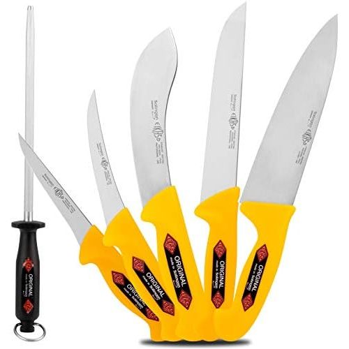  [아마존베스트]Solingen SG-web Premium Chefs Knife Slaughter Knife with Non-Slip Handle for Professional Meat and Hobby Chef  6-Piece  Butcher Knife  Professional Knife with Excellent Sharpnes