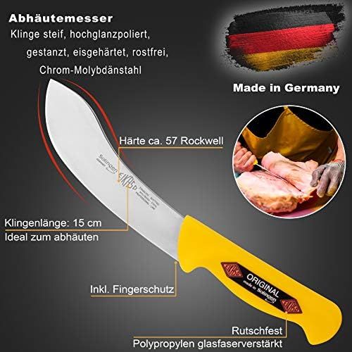  [아마존베스트]Solingen SG-web Premium Chefs Knife Slaughter Knife with Non-Slip Handle for Professional Meat and Hobby Chef  6-Piece  Butcher Knife  Professional Knife with Excellent Sharpnes