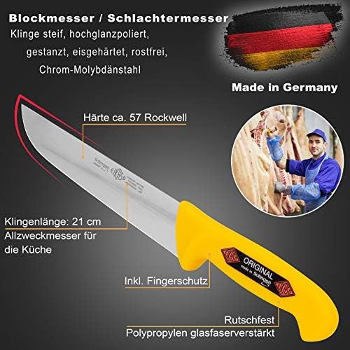  [아마존베스트]Solingen SG-web Premium Chefs Knife Slaughter Knife with Non-Slip Handle for Professional Meat and Hobby Chef  6-Piece  Butcher Knife  Professional Knife with Excellent Sharpnes