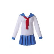 SHANSHAN Girls Pop Team Epic Popuko Pipimi Cosplay Anime Nautical Sailor Costumes Japanese Blue School Uniform Shirt Skirt Full Set