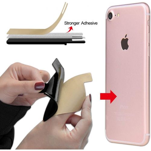  [아마존베스트]SHANSHUI Phone Card Holder, Silicone 3M Adhesive Stick-on ID Credit Card Wallet Phone Case Pouch Sleeve Pocket Compatible with Most of Smartphones(iPhone/Android/Samsung Galaxy) -