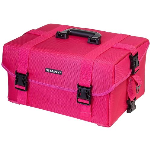  SHANY Cosmetics SHANY Soft Makeup Artist Rolling Trolley Cosmetic Case with Free Set of Mesh Bags, Summer Orchid