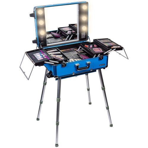  SHANY Cosmetics SHANY Studio To Go Makeup Case with Light - Pro Makeup Station - BLACK