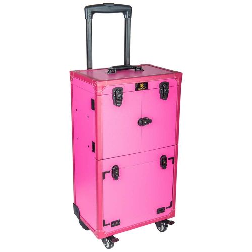  SHANY Cosmetics SHANY Rebel Series Pro Makeup Artists Multifunction Cosmetics Trolley Train Case, Cheer Power, Large