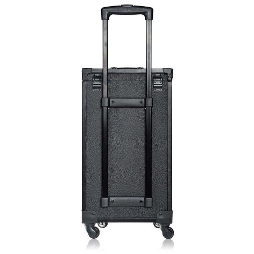  SHANY Cosmetics SHANY Rebel Series Pro Makeup Artists Multifunction Cosmetics Trolley Train Case, Cheer Power, Large