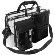 SHANY Cosmetics SHANY Travel Makeup Artist Bag with Removable Compartments  Clear Tote bag with Detachable Pockets  Makeup Organizer - Clear/Black