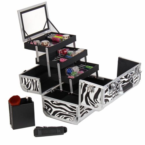  SHANY Cosmetics SHANY Premier Fantasy Collection Makeup Artists Cosmetics Train Case - Black Diamond