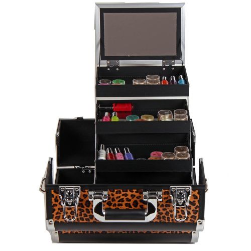  SHANY Cosmetics SHANY Premier Fantasy Collection Makeup Artists Cosmetics Train Case - Black Diamond