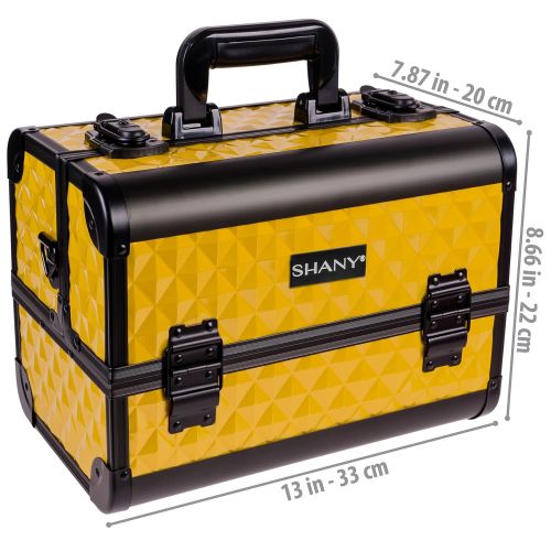  SHANY Cosmetics SHANY Premier Fantasy Collection Makeup Artists Cosmetics Train Case - Black Diamond